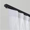 NOIRDA Curtain Single Tracks Ceiling Mount, Room Divider Curtain Rod, RV Curtain Track, Slide Quietly Curtain Track Rail, Easy Install, for Spaces 1m-5m(Color:Black,Size:2m/6.5ft) view 3