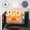 Universall Microwave Glass Turntable Plate, 9.6" 10" 12.4" Round Microwave Glass Plate, 0.2" Thick, Microwave Glass Tray With Microwave Turntable Coupler And Ring, Replacement Accessories ( Color : Cl view 2