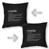TiuKiu Throw Pillow Covers 16"x16" Cousin Definition Rustic Decorative Square Throw Pillow Covers Cousin Cushion Case for Sofa Couch Farmhouse Home Decoration view 4