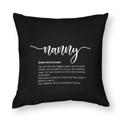 TiuKiu NannyThrow Pillow Cover Nanny Definition Decorative Pillowcase Cushion Case for Couch Bedroom Car 32"x32"