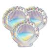 Dulousia Seashell Paper Plates, Mermaid Party Supplies, Glitter Iridescent Disposable Plates for Wedding, Bridal Shower, Baby Shower, Mothers Day, Birthday Party Decorations, 9in 24count view 2