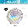 Dulousia Seashell Paper Plates, Mermaid Party Supplies, Glitter Iridescent Disposable Plates for Wedding, Bridal Shower, Baby Shower, Mothers Day, Birthday Party Decorations, 9in 24count view 4