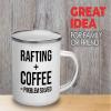 Adventure Camper Mug 12oz - Rafting + Coffee - Rafts for Fishing Canoe Wheels Kayak Rail Boat Floating Nature Lover Explorer view 2