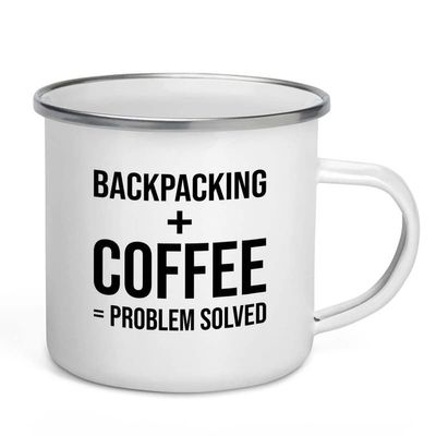 Adventure Camper Mug 12oz - Backpacking + Coffee - Hiking Woods Adventure Explorer Travel Outdoor Camping