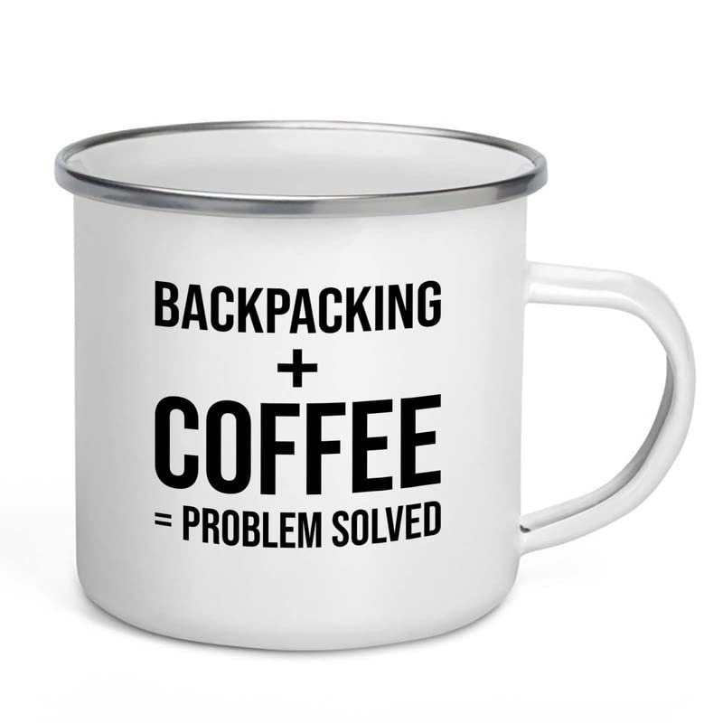 Adventure Camper Mug 12oz - Backpacking + Coffee - Hiking Woods Adventure Explorer Travel Outdoor Camping