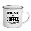 Adventure Camper Mug 12oz - Backpacking + Coffee - Hiking Woods Adventure Explorer Travel Outdoor Camping view 1