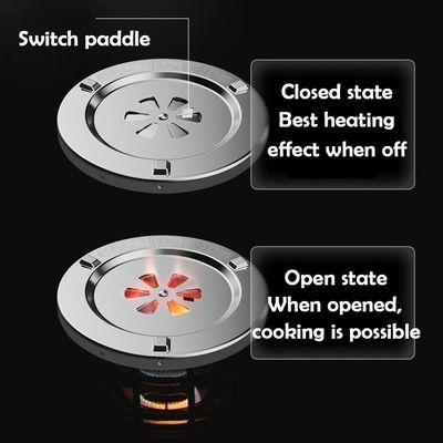 WEBUP Portable Gas Heater for Garages Ultra Quiet Radiant Heater 2 in 1 Camping Propane Heater 3S Fast Heating for Bedroom, Office and Indoor Use