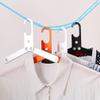 3pcs Folding Pants Hanger Folding Clothes Hangers Space Saving Closet Hangers Outdoors Convenient Pants Closet Clothes Clothing Display Hanger Metal view 3