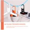 3pcs Folding Pants Hanger Folding Clothes Hangers Space Saving Closet Hangers Outdoors Convenient Pants Closet Clothes Clothing Display Hanger Metal view 4
