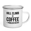 Adventure Camper Mug 12oz - Hill Climbing + Coffee - Hiking Woods Adventure Explorer Travel Outdoor Camping Mountaineering view 1
