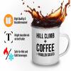 Adventure Camper Mug 12oz - Hill Climbing + Coffee - Hiking Woods Adventure Explorer Travel Outdoor Camping Mountaineering view 4