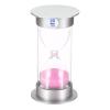 PATIKIL 20 Minute Sand Timer, Sandy Clock with Plastic Cover Count Down Sand Glass for Games, Kitchen, Party Favors DIY Decoration, Pink Sands view 1