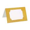 PATIKIL 50Pcs Table Name Place Cards 4.68x3.51inch Glitter Gold Tone view 1