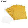 PATIKIL 50Pcs Table Name Place Cards 4.68x3.51inch Glitter Gold Tone view 3