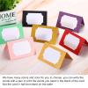 PATIKIL 50Pcs Table Name Place Cards 4.68x3.51inch Glitter Gold Tone view 4