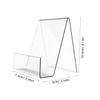 3pcs Acrylic Book Stand Multi-Functional Magazine Display Stands for Organized Desktop Stylish Book Racks for Home Office and School Use view 2