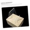3pcs Acrylic Book Stand Multi-Functional Magazine Display Stands for Organized Desktop Stylish Book Racks for Home Office and School Use view 3