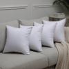4 Pack Feather Proof Pillow Protectors 22x22 Waterproof Cover for Goose Down Square Throw Pillows view 2
