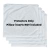 4 Pack Feather Proof Pillow Protectors 22x22 Waterproof Cover for Goose Down Square Throw Pillows view 3