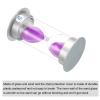 PATIKIL 25 Minute Sand Timer, Sandy Clock with Plastic Cover Count Down Sand Glass for Games, Kitchen, Party Favors DIY Decoration, Purple Sands view 3