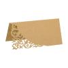 PATIKIL Table Name Place Cards,50Pcs 3.9 x 3.9inch Favor Decor Hollow Design Seat Blank Card for Wedding Party Seating Place Cards Yellow view 1