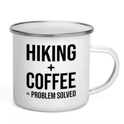 Adventure Camper Mug 12oz - Hiking + Coffee - Hiking Woods Adventure Explorer Travel Outdoor Camping