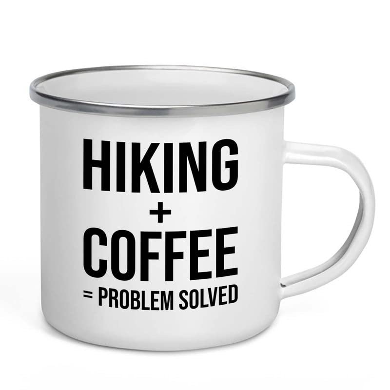 Adventure Camper Mug 12oz - Hiking + Coffee - Hiking Woods Adventure Explorer Travel Outdoor Camping