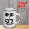 Adventure Camper Mug 12oz - Hiking + Coffee - Hiking Woods Adventure Explorer Travel Outdoor Camping view 2