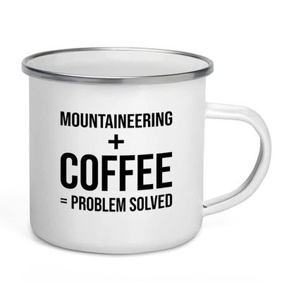 Adventure Camper Mug 12oz - Mountaineering + Coffee - Hiking Woods Adventure Explorer Travel Outdoor Camping