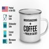 Adventure Camper Mug 12oz - Mountaineering + Coffee - Hiking Woods Adventure Explorer Travel Outdoor Camping view 3
