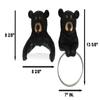 Ebros Gift Rustic Western Cozy Cabin Lodge Forest Black Bear Toilet Paper and Hand Towel Holder Set of 2 Whimsical Bears Figurines Bathroom Vanity Power Room Decor Accessories view 2