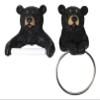 Ebros Gift Rustic Western Cozy Cabin Lodge Forest Black Bear Toilet Paper and Hand Towel Holder Set of 2 Whimsical Bears Figurines Bathroom Vanity Power Room Decor Accessories view 3