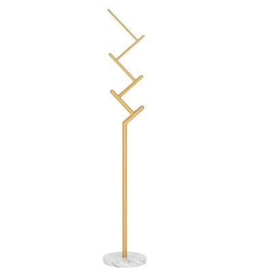 Coat Stand Coat Rack Free Standing Coat Rack Metal Coat Shelf Modern Z Shaped Iron Marble Coat Stand for Bedroom Living Room Coat Shelf Coat Holder (Color : OneColor, Size : 170 * 33cm)