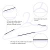 30 Pack Bendable Plastic Hangers Light-Weight Non-Slip Clothes/Suit Hangers(Black) view 3