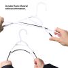 30 Pack Bendable Plastic Hangers Light-Weight Non-Slip Clothes/Suit Hangers(Black) view 4
