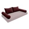 Cover ONLY Model V1 Full Velvet Knife Edge Indoor Daybed Cushion Bolster - AD368 view 1