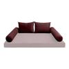 Cover ONLY Model V1 Full Velvet Knife Edge Indoor Daybed Cushion Bolster - AD368 view 2
