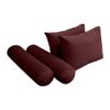 Cover ONLY Model V1 Full Velvet Knife Edge Indoor Daybed Cushion Bolster - AD368 view 3