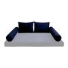 Cover ONLY Model V1 Full Velvet Knife Edge Indoor Daybed Cushion Bolster - AD373 view 2