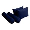 Cover ONLY Model V1 Full Velvet Knife Edge Indoor Daybed Cushion Bolster - AD373 view 3