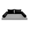 Cover ONLY Model V1 Full Velvet Knife Edge Indoor Daybed Cushion Bolster - AD374 view 2