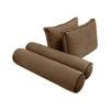 Cover ONLY Model V1 Full Velvet Contrast Indoor Daybed Cushion Bolster - AD308 view 3