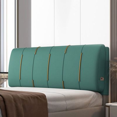 ZZYK Wedge Bolster Bedside Cushion Large Headboard Backrest Lumbar Support Pillow for Home Bedroom Couch Bed Bench Bed Double Queen Bed Pillow,Green,Paste 70.8"/180cm