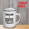 Adventure Camper Mug 12oz - Paragliding + Coffee - Hiking Woods Adventure Explorer Travel Outdoor Camping Mountaineering view 2