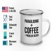 Adventure Camper Mug 12oz - Paragliding + Coffee - Hiking Woods Adventure Explorer Travel Outdoor Camping Mountaineering view 3