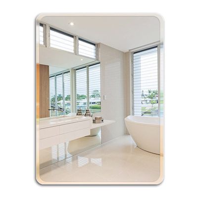 40x60cm Frameless Bathroom Mirror, Bevelled Modern Rectangle Wall Mounted Mirror with Polished Edge, Hangs Horizontal Or Vertical, with Wall Fixings (Size : 60x80cm/23.6x31.5in)
