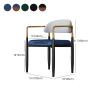 LITFAD Glam Metal Home Side Chair Open Back Dining Chair Modern Restaurant Chair Creative Makeup Chair - 1 Piece Green view 2