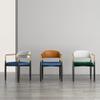 LITFAD Glam Metal Home Side Chair Open Back Dining Chair Modern Restaurant Chair Creative Makeup Chair - 1 Piece Green view 4
