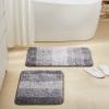 TECHMILLY Super Soft Shaggy Bathroom Rugs, Absorbent Thick Non Slip Microfiber Bath Rugs, Quick Dry Machine Washable Bath Mat for Bathroom Floor, Bathtub and Shower 17"x24" view 2