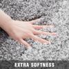 TECHMILLY Super Soft Shaggy Bathroom Rugs, Absorbent Thick Non Slip Microfiber Bath Rugs, Quick Dry Machine Washable Bath Mat for Bathroom Floor, Bathtub and Shower 17"x24" view 4